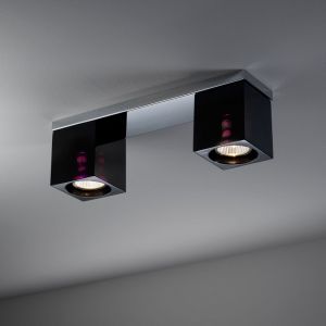Lampe Fabbian Cubetto plafond 2 lumières - Lampe design moderne italien