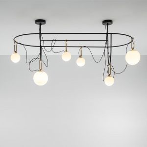 Lampe Artemide NH suspension elliptique - Lampe design moderne italien