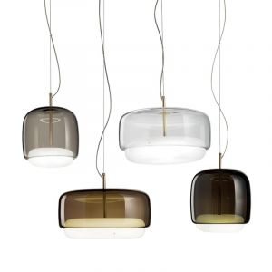 Vistosi Jube pendant lamp with diffuser italian designer modern lamp