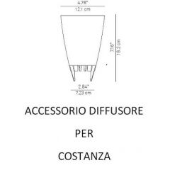 Lampe Luceplan Lady Costanza accessory diffuser - Lampe design moderne italien