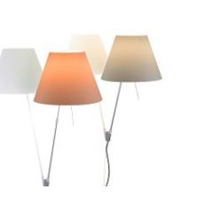 Luceplan Costanza wall lamp with switch and fixed stem italian designer modern lamp