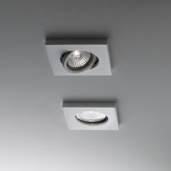 Lampe Fabbian Venere LED spot carré dépassement réduit - Lampe design moderne italien