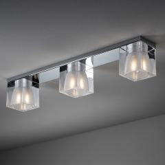 Fabbian Cubetto 3 lights ceiling lamp italian designer modern lamp