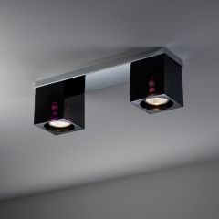 Fabbian Cubetto 2 lights ceiling lamp italian designer modern lamp