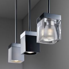 Lampe Fabbian Cubetto suspension fixe - Lampe design moderne italien