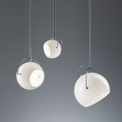 Fabbian Beluga White hanging lamp italian designer modern lamp