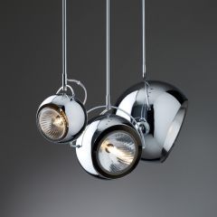 Lampada Beluga Steel sospensione Fabbian - Lampada di design scontata
