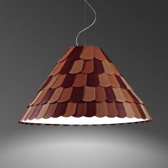 Lampada Roofer sospensione diam 76 design Fabbian scontata