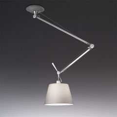Lámpara Artemide Tolomeo lámpara colgante descentrada dif.aluminio - Lámpara modernos de diseño