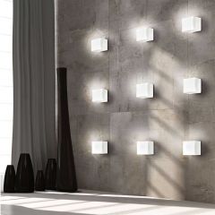 Lampe Leucos Cubi mur/plafond - Lampe design moderne italien