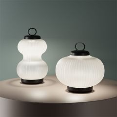 Lampada Kanji LED lampada da tavolo FontanaArte - Lampada di design scontata