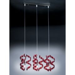 Metallux Astro hanging lamp 50 L with 3 pendents italian designer modern lamp
