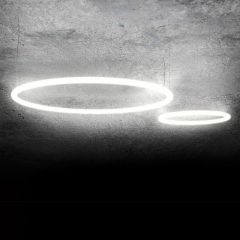 Lampada Alphabet of light circular sospensione design Artemide scontata