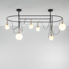 Artemide NH eliptical pendant lamp italian designer modern lamp