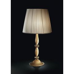 Lampada 9001 lampada da tavolo classica con paralume design De Majo Tradizione scontata