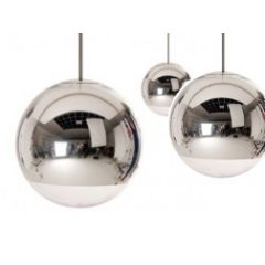 Lampe Tom Dixon Mirror Ball suspension chrome - Lampe design moderne italien