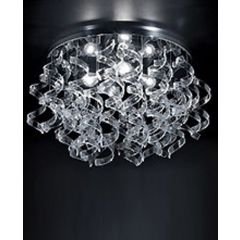 Metallux Astro ceiling lamp diam 70 with big canopy italian designer modern lamp