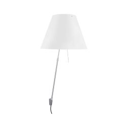 Luceplan Costanza wall lamp with dimmer and telescopic stem italian designer modern lamp