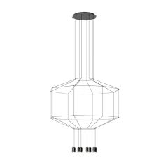 Lampe Vibia Wireflow suspension - Lampe design moderne italien