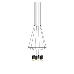 Lampe Vibia Wireflow suspension 6-20 lumières - Lampe design moderne italien