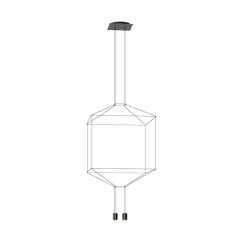 Lampe Vibia Wireflow suspension 4 lumières - Lampe design moderne italien