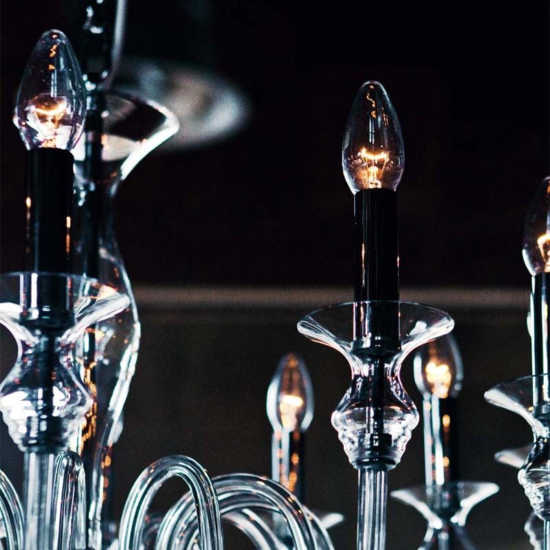 Lampe De Majo Tradizione 2599 lampadaire classique en verre