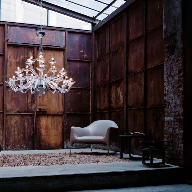 De Majo Tradizione 8000 Murano glass chandelier lamp