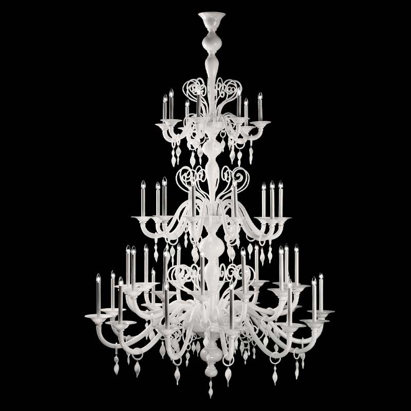 De Majo Tradizione Sara classic three-level chandelier lamp