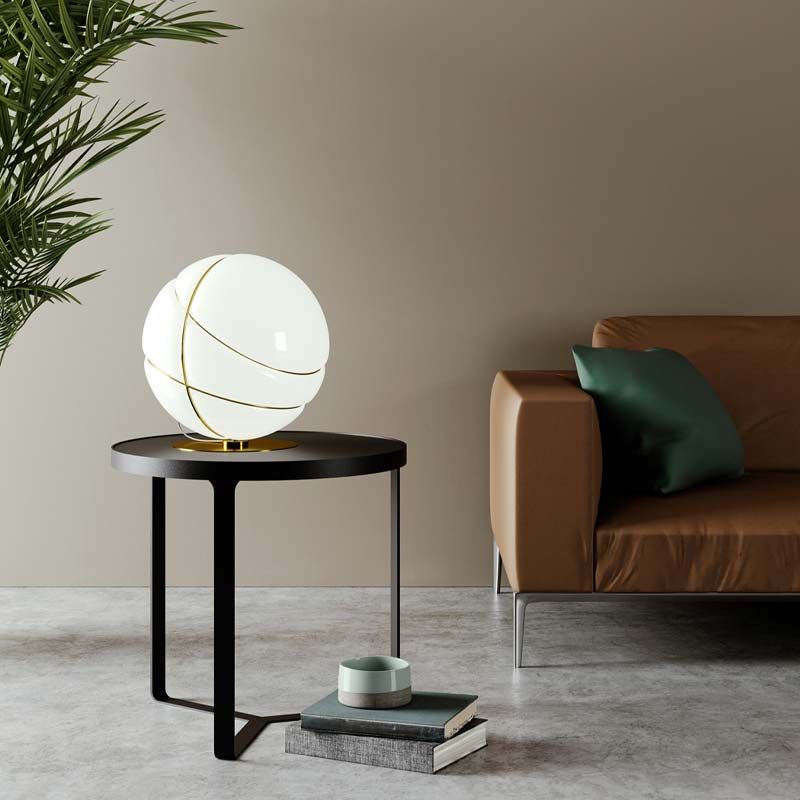 Fabbian Armilla table lamp with white base lamp