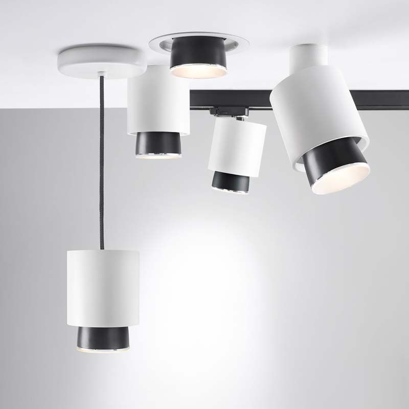 Fabbian Claque lamp with track fitting lamp