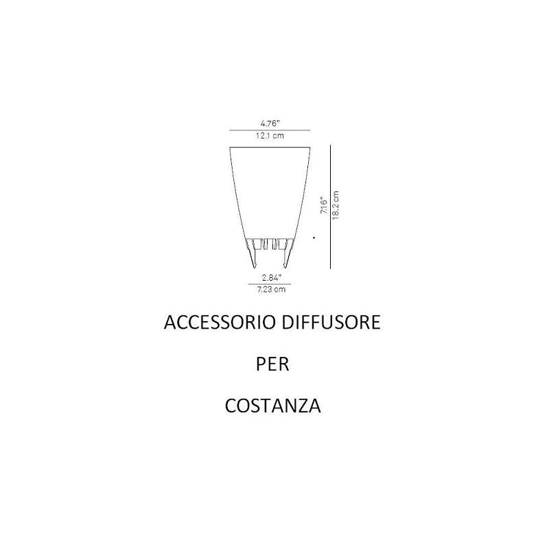Lampe Luceplan Lady Costanza accessory diffuser