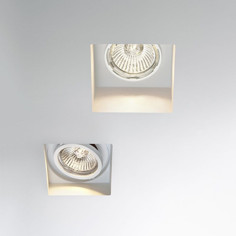 Lampe Fabbian Tools - Spots encastrables avec coffrage carré 7,5x7,5cm LED