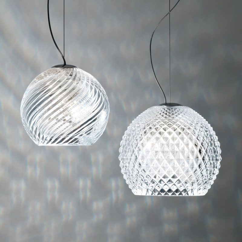 Fabbian Diamond & Swirl hanging lamp lamp