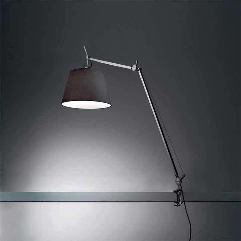 Artemide Tolomeo Mega Black LED table lamp with clamp lamp