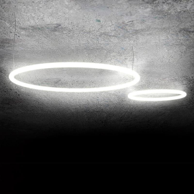 Lampe Artemide Alphabet of light circular suspension
