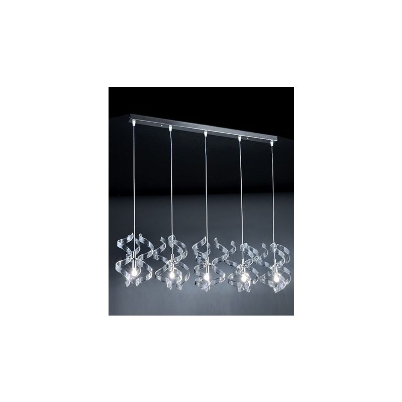 Metallux Astro hanging lamp 90 L with 5 pendents lamp