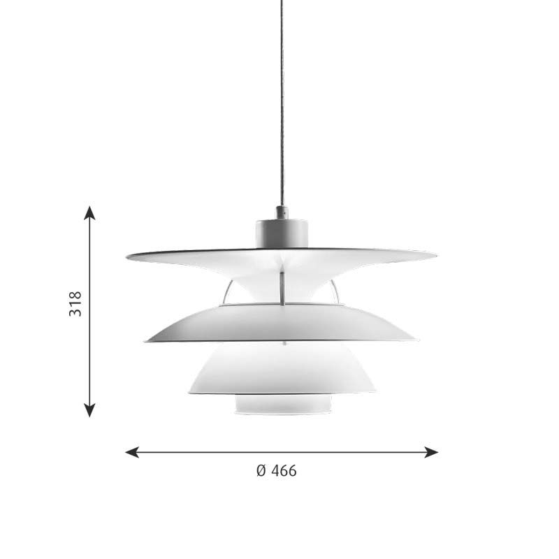 Lampe Louis Poulsen PH 5-4½ suspension