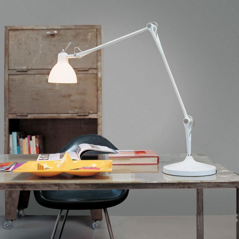Lampada Luxy lampada da tavolo con diffusore in vetro Rotaliana