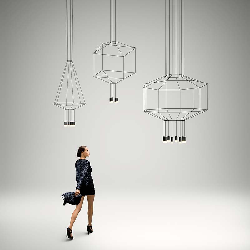 Lampe Vibia Wireflow suspension