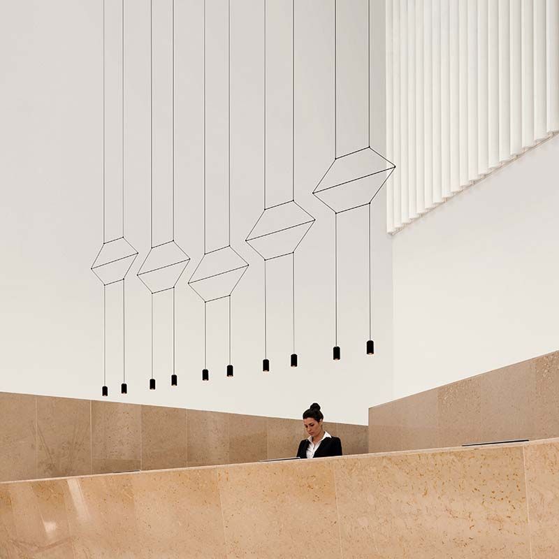 Vibia Wireflow linear hanging lamp lamp